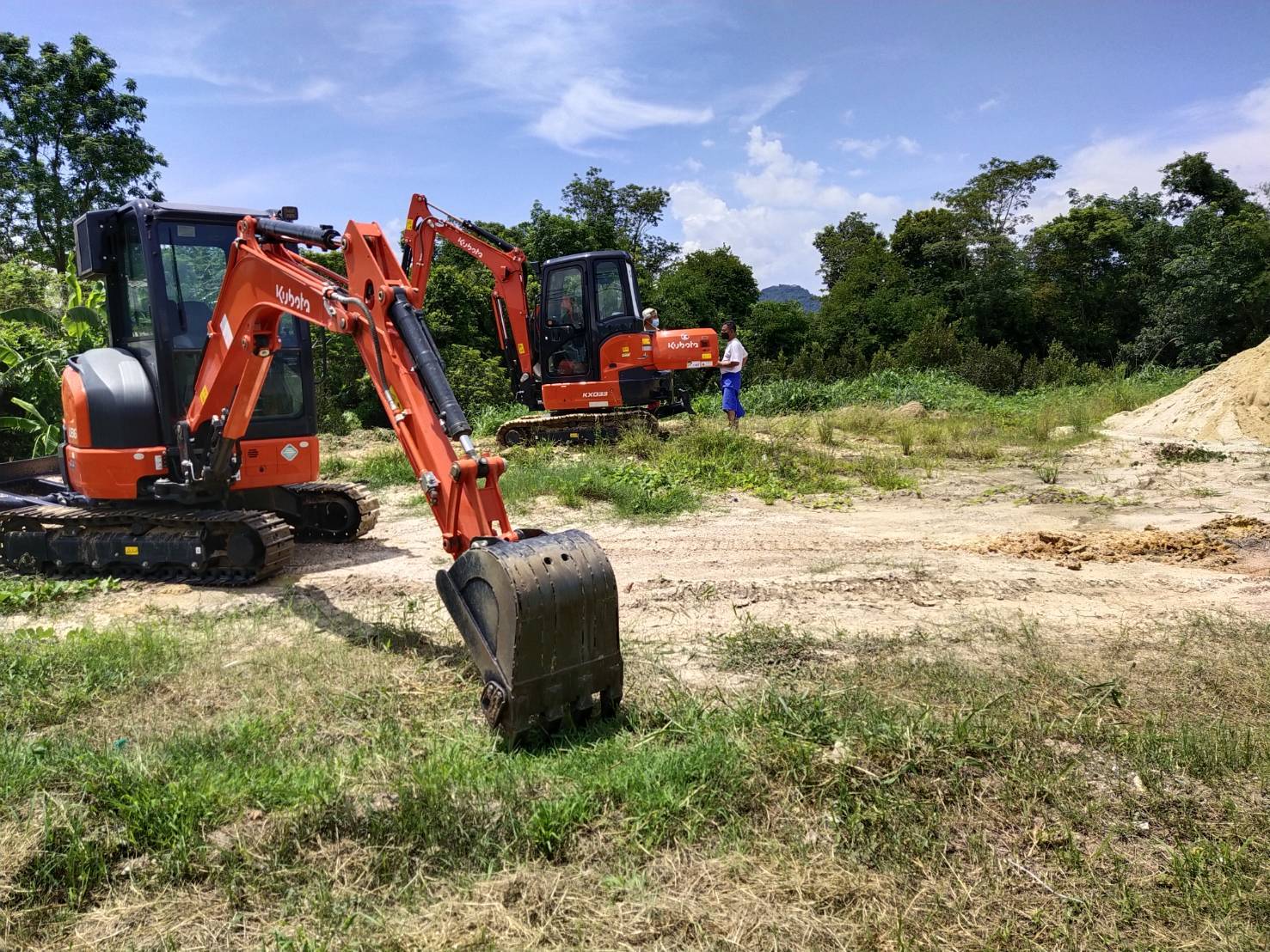 งานปรับพื้นที่