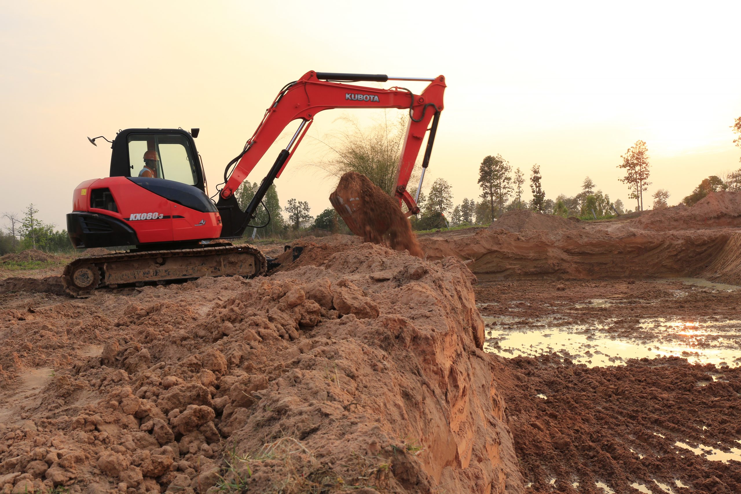 งานแต่งขอบสระ ขุดคลองใส้ไก่ ขุดบ่อขนาดเล็ก