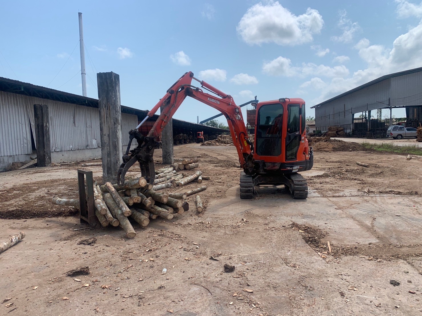 งานเกษตร คีบไม้ยางพารา