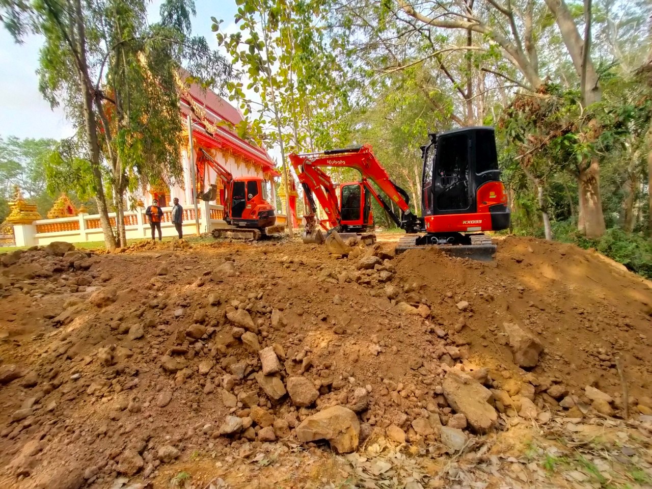 งานปรับพื้นที่