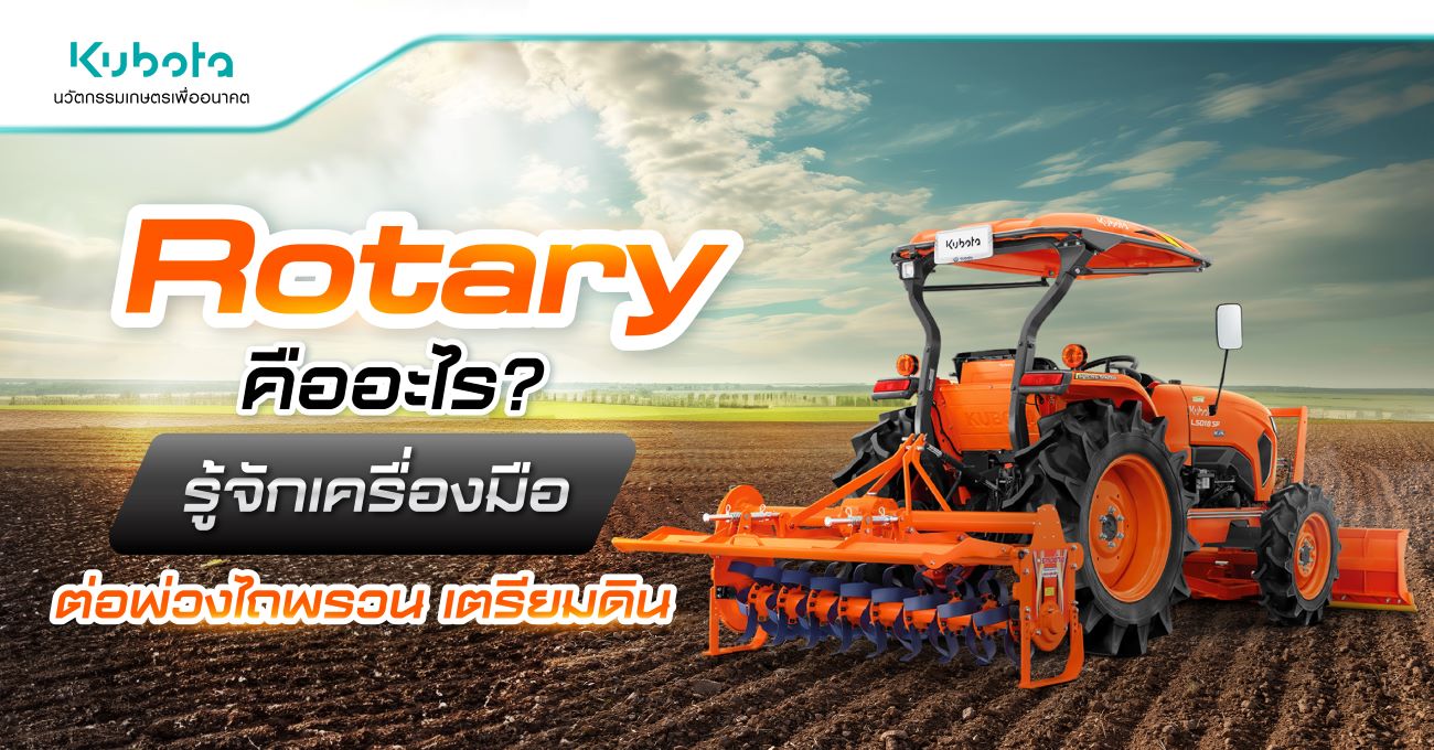 Rotary หรือ จอบหมุน คืออะไร เครื่องมือต่อพ่วงไถพรวน เตรียมดิน